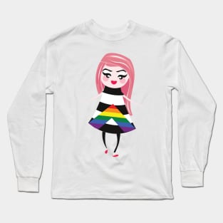 Straight Ally pride flag Long Sleeve T-Shirt